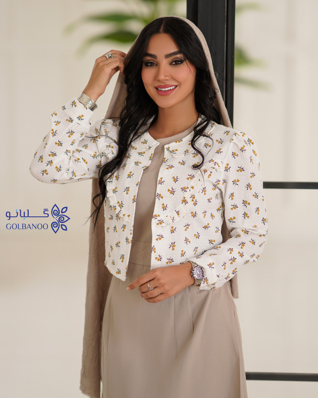 کت سارافون شقایق گلدار