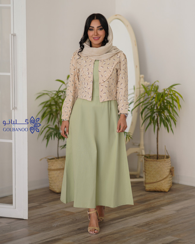 کت سارافون شقایق گلدار