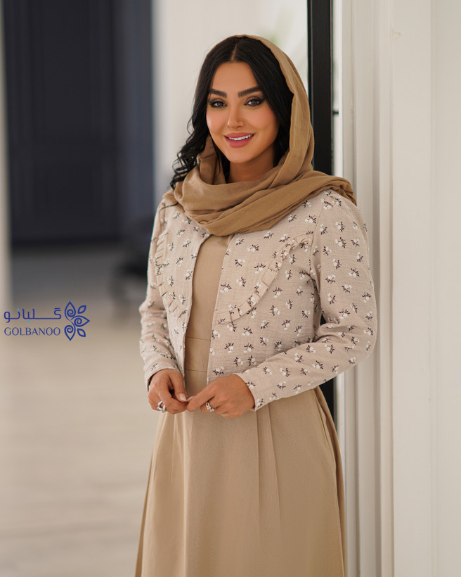 کت سارافون شقایق گلدار