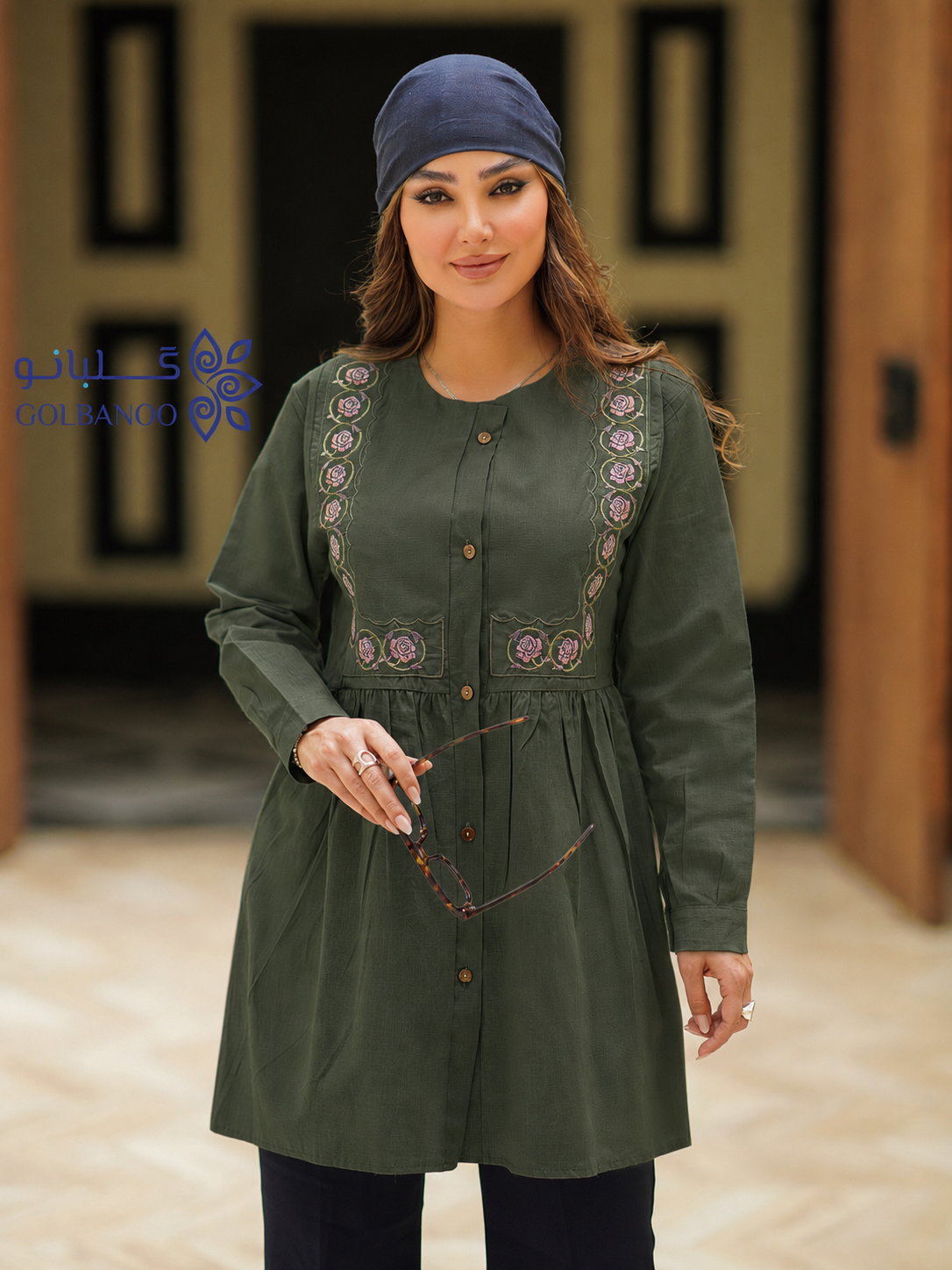 تونیک گلدوزی ساغر