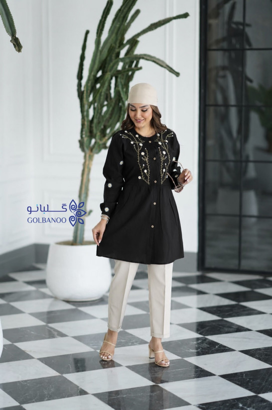تونیک گلدوزی بابونه