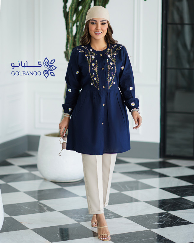 تونیک گلدوزی بابونه