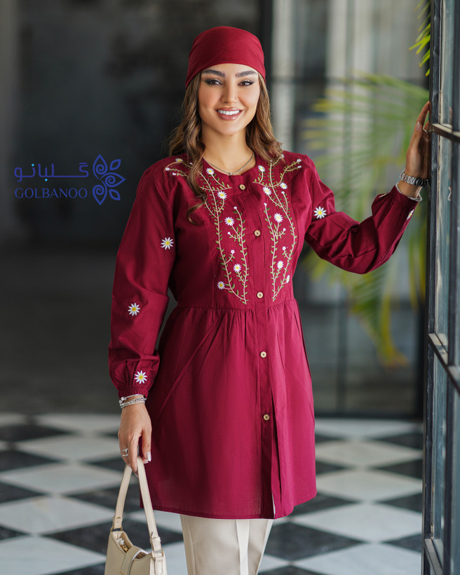تونیک گلدوزی بابونه