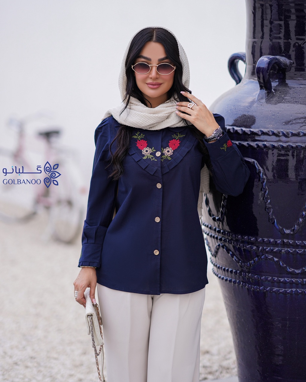 شومیز گلدوزی لاله