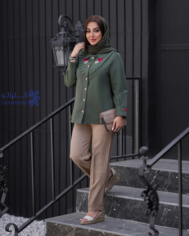 شومیز گلدوزی لاله