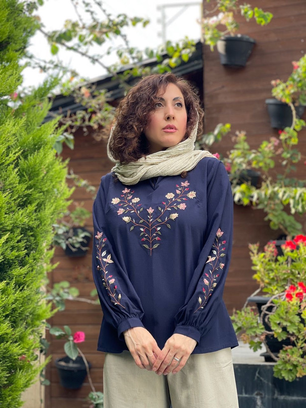 شومیز گلدوزی دلناز
