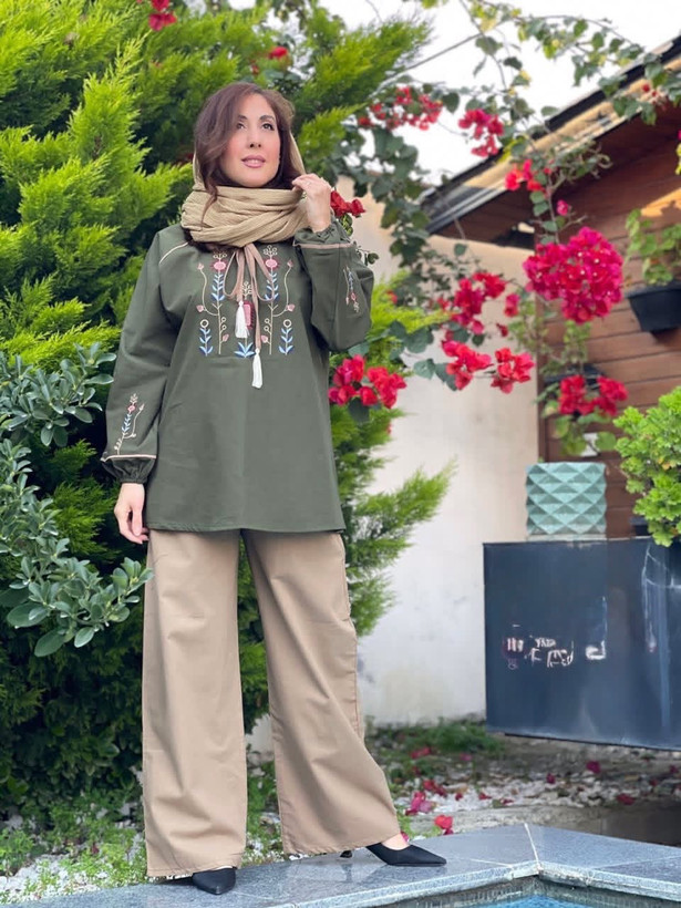 تونیک گلدوزی باران