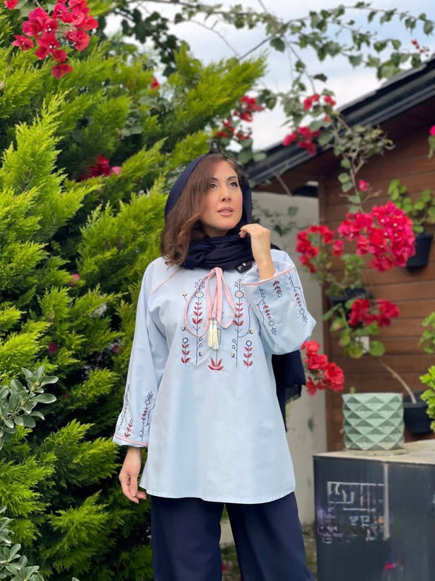 تونیک گلدوزی باران